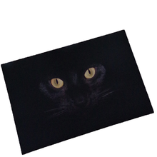 CAMMITEVER-alfombra con ojos de gato para cocina, Tapete antideslizante, Felpudo de bienvenida, para Baño 2024 - compra barato