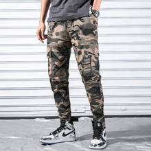 Men cargo pants student 2021 new spring and autumn camouflage pockets male ankle-length pants teenager boys fashion n71 2024 - buy cheap