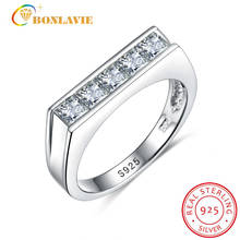 BONLAVIE кольцо из стерлингового серебра S925 пробы, женское ювелирное изделие, свадебные украшения, аксессуары для пар, креативные кольца для пар 2024 - купить недорого