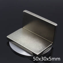 1/2/5/10Pcs 50x30x5mm N35 Super Strong Neodymium Magnets N35 NdFeB Permanent Cuboid Block Rare Earth Powerful Magnetic Magnet 2024 - buy cheap