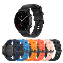 Correa de silicona para reloj Xiaomi Huami Amazfit GTR 2 2E, pulsera de silicona para Amazfit GTS 2 2 Mini/Bip U Pro/S Stratos 3 2024 - compra barato