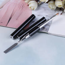 2 in1 Dual-ended Painting Liner Pen UV Gel Drawing Brush with Cap Acrylic Rhinestone Handle Manicure Nail Art Tools 2024 - buy cheap