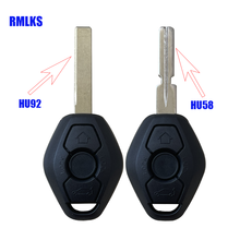 3 Button Fob Car Key Shell Remote Key Replacement Case For BMW 3 5 7 SERIES Z3 Z4 X3 X5 M5 325i E38 E39 E46 HU58 HU92 Blade 2024 - buy cheap