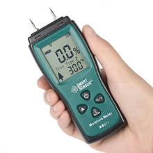 SENSOR inteligente de mano, Mini medidor de humedad de madera, Digital, LCD, Detector de humedad, 2 pines, rango de sonda 2% ~ 70% 2024 - compra barato