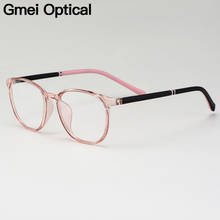 Gmei Optical Ultralight TR90 Round Glasses Frame Women Prescription Eyeglasses Myopia Optical Frames Female Eyewear M2064 2024 - buy cheap