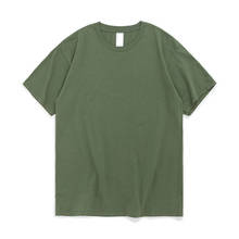 Camiseta de algodón para 2021 Hombre, camisa moderna de cuello redondo, informal, de manga corta, básica, de alta calidad, 100% 2024 - compra barato