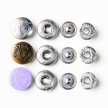 1000set custom customized Logo Color brass material metal snap button poppers for clothes wallet outerwear 2024 - buy cheap