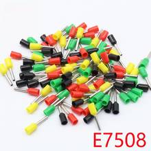 E7508 100PCS/Pack Tube insulating Insulated terminals 0.75MM2 Cable Wire Connector Insulating Crimp Terminal Connector E- 2024 - buy cheap