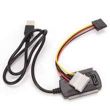 4 Pin Мощность зарядный кабель USB 2,0 IDE/SATA адаптер кабель для 2,5 3,5 HD HDD жесткий диск SATA адаптер конвертер кабель 2024 - купить недорого