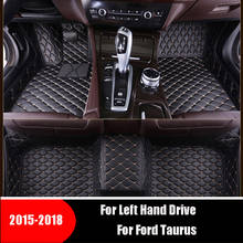 Esteiras do assoalho carro para ford taurus 2015 2016 2017 2018 2019 personalizado tapetes de couro auto interiores acessórios peças 2024 - compre barato