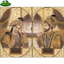 Needlework Diamond Embroidery Diy Diamond Painting Cross Stitch Emperor Shah Jahan Empress Mosaic Home Decor Hobbies and Crafts 2024 - buy cheap