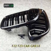 New Carbon Look Car Kidney Grille For 2 Series F22 F23 ABS Gloss Black/ M Color grille Replacement Front Bumper Grill 2014-2016 2024 - buy cheap