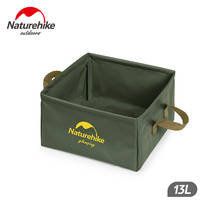 Naturehike 13l quadrado dobrável balde de grande capacidade portátil saco de balde de armazenamento de pvc ao ar livre pesca viagem em casa multi-função 2024 - compre barato