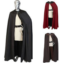 Adult Men Costume Larp Medieval Knight Maxi Cloak Cape Warrior Viking Cos Robe For Men Long Shawl Cape Cosplay Clothing 2024 - buy cheap