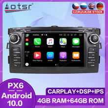 Radio con GPS para coche, reproductor Multimedia con Android, pantalla táctil, Audio estéreo, Carplay, para Toyota Auris 2006, 2007, 2008 - 2012 2024 - compra barato