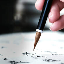 Pluma de caligrafía china de alto grado, pincel de pintura de pelo de comadreja, pinceles de escritura de caligrafía Regular, caligrafía 2024 - compra barato