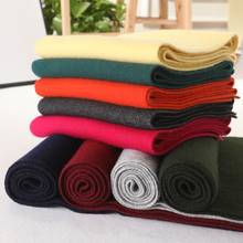 Bufanda de lana de Cachemira para hombre y mujer, chal grueso y cálido de Color sólido, ideal para el invierno 2024 - compra barato
