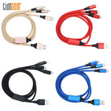 1.2m 3 in 1 USB Cable 3A Micro Usb Type C Fast Charging Cables For iPhone 13 XS Xiaomi Samsung Android Phone Charge Cord 500pcs 2024 - buy cheap