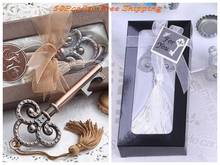 (50 Pieces/lot) 2016 Love Heart wedding and birthday Party favors of Key to My Heart  Antique key bottle opener Wedding Favors 2024 - buy cheap