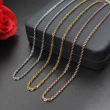2019 Fashion New Gold Rose Gold Pendant Necklace Women Trendy Simple Stainless Steel Chain Women Necklace Jewelry Gift 2024 - buy cheap