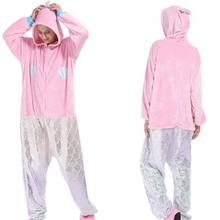 Mermaid Onesies Cartoon Kigurumi Adult Animal Jumpsuit Women Pajamas Winter Pajamas Suit Sleepwear Flannel Pijamas 2024 - buy cheap