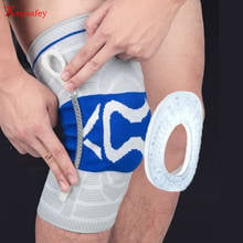 2020 New Knee Support Silicone Kneepad Spring Knee Brace Strap Patella Medial Protector Meniscus Protection Sport Running Gym 2024 - buy cheap