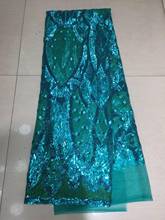 Buena venta L-308811 tela de tul de malla bordada con lentejuelas tela de encaje nigeriano 2024 - compra barato