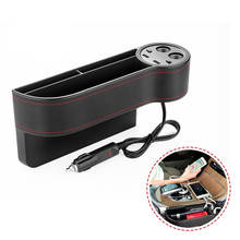 PU Leather Deelife Car Seat Gap Organizer Storage Box Crevice Slit Pocket Catcher Case Bag Cup Drink Holder Auto USB Charger 2024 - buy cheap