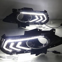 Car Flashing 2PCS For Ford Mondeo Fusion 2013 2014 2015 2016 Car DRL 12V LED Daytime Running Light With Turn Yellow Signal Relay 2024 - buy cheap