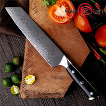 7.7 knives knives damasco facas de cozinha profissional kiritsuke gyuto faca do chef japonês damasco vg10 alta carbono faca chef grandsharp 2024 - compre barato