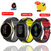 Silicone Wrist Band Straps For Garmin venu 2 Strap silicone watch band Garmin venu/venu sq smart watch strap 2024 - buy cheap