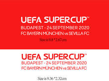 Insignia de parche de fútbol de Super Cup 2020, detalles del partido Final, juego de fútbol de Hungría 2024 - compra barato