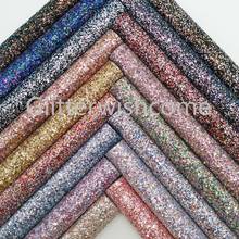 Glitterwishcome 21X29CM A4 Size Vinyl For Bows Chunky Glitter Leather Fabirc Faux Leather Sheets for Bows, GM3099A 2024 - compre barato