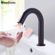 Grifo de Sensor cromado con Sensor automático de inflado, grifo táctil a mano, grifo de mezclador en frío, grifos de lavabo para Baño 2024 - compra barato