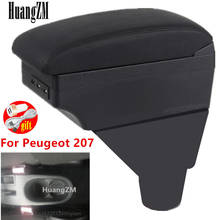 For Peugeot 207 Armrest Box central storage content storage box with cup holder ashtray USB interface 2024 - buy cheap