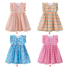 Summer Baby Girl Princess Dress Kids Clothes Cotton Fruits Printed Dresses Polka Dot Kids Dresses for Girls Children Clothing 2024 - buy cheap