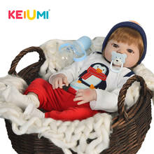 Keiumi-boneca realista para bebês, aniversário, brinquedo para recém-nascidos, corpo em vinil 2024 - compre barato