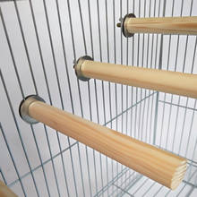 Soporte colgante de madera para pájaros, perchero para loros, juguete de pie para mascotas, suministros para mascotas, HY99 2024 - compra barato