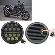 5.75 inch Motorcycle Driving Light LED Round Headlight DRL motorcycles Sportster Iron 883 Dyna Street Bob FXDB 2024 - buy cheap