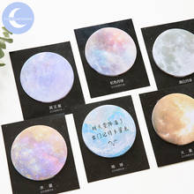 YUEGUANGXIA 30pcs/lot 8 Designs Dreamy Sky Circle Round Memo Pads Sticky Notes Notepad Diary Creative Self-Stick Notes Memo Pads 2024 - buy cheap