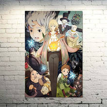 Imagem nórdico decoração de casa lona howl não ugoku shiro howl movendo castelo anime manga pintura da parede arte impressão cartaz sala estar 2024 - compre barato