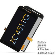 Оригинальный ЖК-дисплей 4,5 дюйма для ASUS ZenFone ZC451TG, ЖК-дисплей, сенсорный экран, дигитайзер в сборе, рамка для ASUS ZC451TG, сменный ЖК-дисплей 2024 - купить недорого