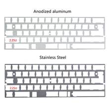 2.25U Alu Plate 60% DZ60 GH60 Plate for DIY Mechanical Keyboard Stainless Steel 2024 - buy cheap