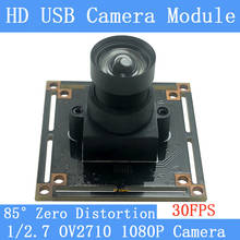 30fps 2MP Zero distortion Surveillance camera 1080P MJPEG High Speed OV2710 Mini CCTV Android Linux UVC Webcam USB Camera Module 2024 - buy cheap