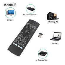 kebidu MX3 Remote Control Voice Air Mouse keyboard backlight Russian English IR Learning keys for Android Smart TV Box PK G30 2024 - buy cheap