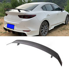 CEYUSOT FOR Real Carbon Fiber Spoiler New Mazda 3 2019 2020 Mazda3 Sedan Car Trunk Rear Tail Lip Wings Accessories GT Style M3 2024 - buy cheap