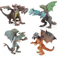 Juguetes de simulación de dragón mágico occidental para niños, modelo de PVC en miniatura, figuras de acción de granja, juguetes educativos para niños 2024 - compra barato
