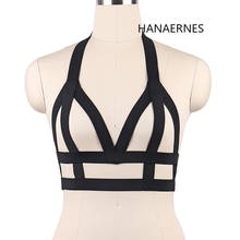 HANAERNES Party Favor Punk Clothes Women Body Harness Lingerie Party Hot Dance Pastel Goth Bustier Crop Top 2024 - buy cheap