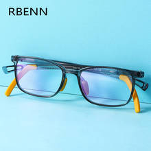 RBENN-gafas ultraligeras TR90 para niños y niñas, lentes con marco óptico, bloqueo de luz azul, cuadradas, para ordenador, novedad de 2020 2024 - compra barato