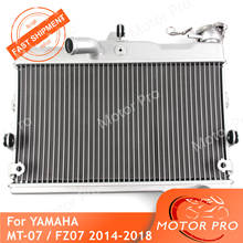 MT07 Radiator Motorcycle Engine Cooling Water Cooler Accessories For Yamaha MT FZ07 MT-07 FZ-07 2014 2015 2016 2017 2018 Silver 2024 - buy cheap